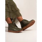 Claire III Olive Leather Boot