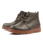 Claire III Olive Leather Boot