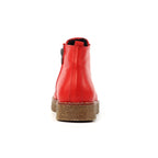 Claire III Red Leather Boot
