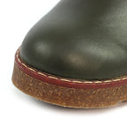 Georgie Olive Leather Boot