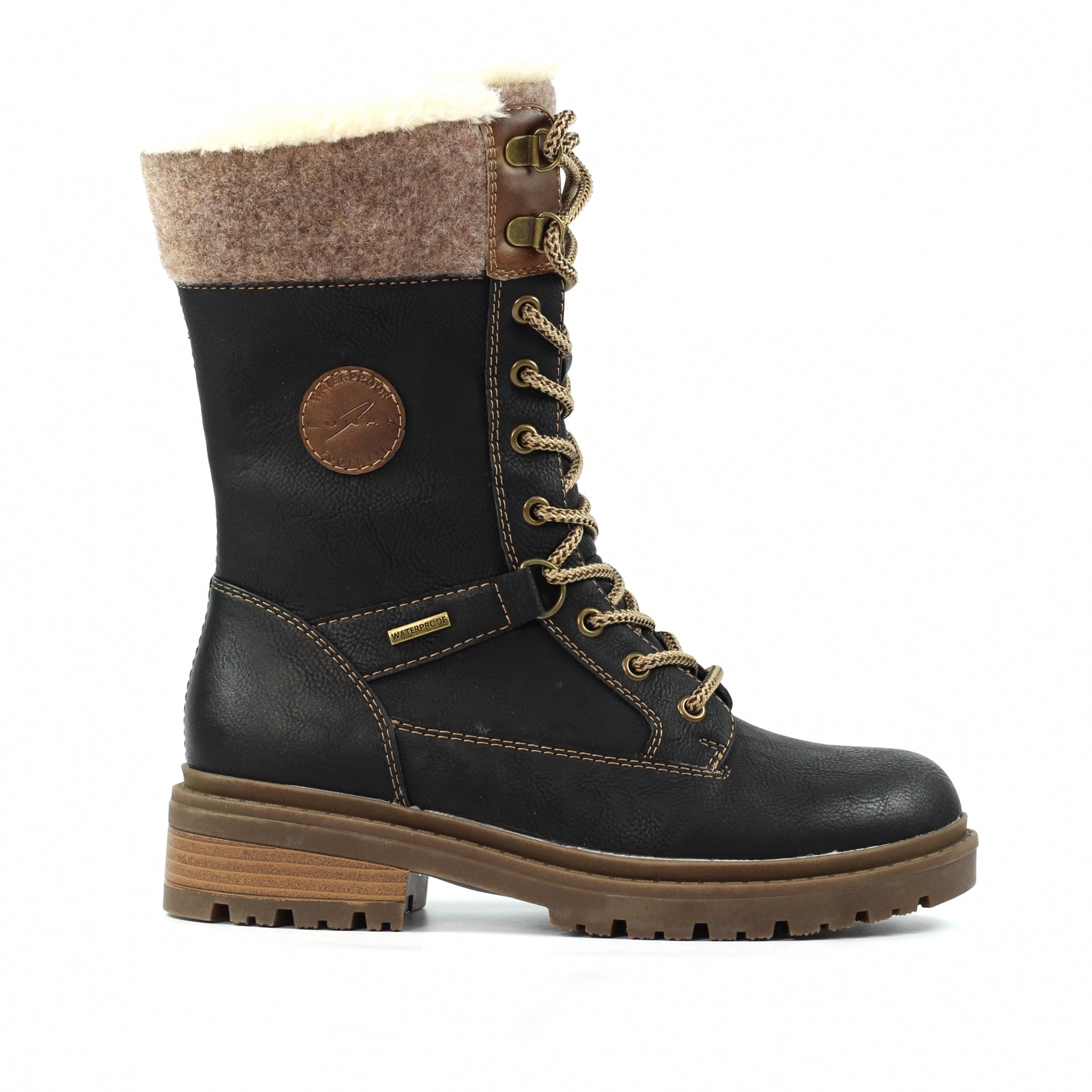 Cambridge Black Ice Grip Waterproof Boot