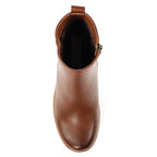 Pixie Tan Ankle Wedge Boot