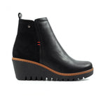 Pixie Black Ankle Wedge Boot