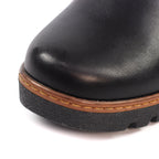 Pixie Black Ankle Wedge Boot