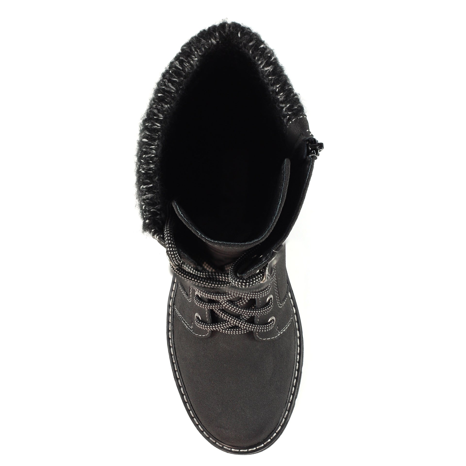 Caesar Black Wide Fit Long Boot
