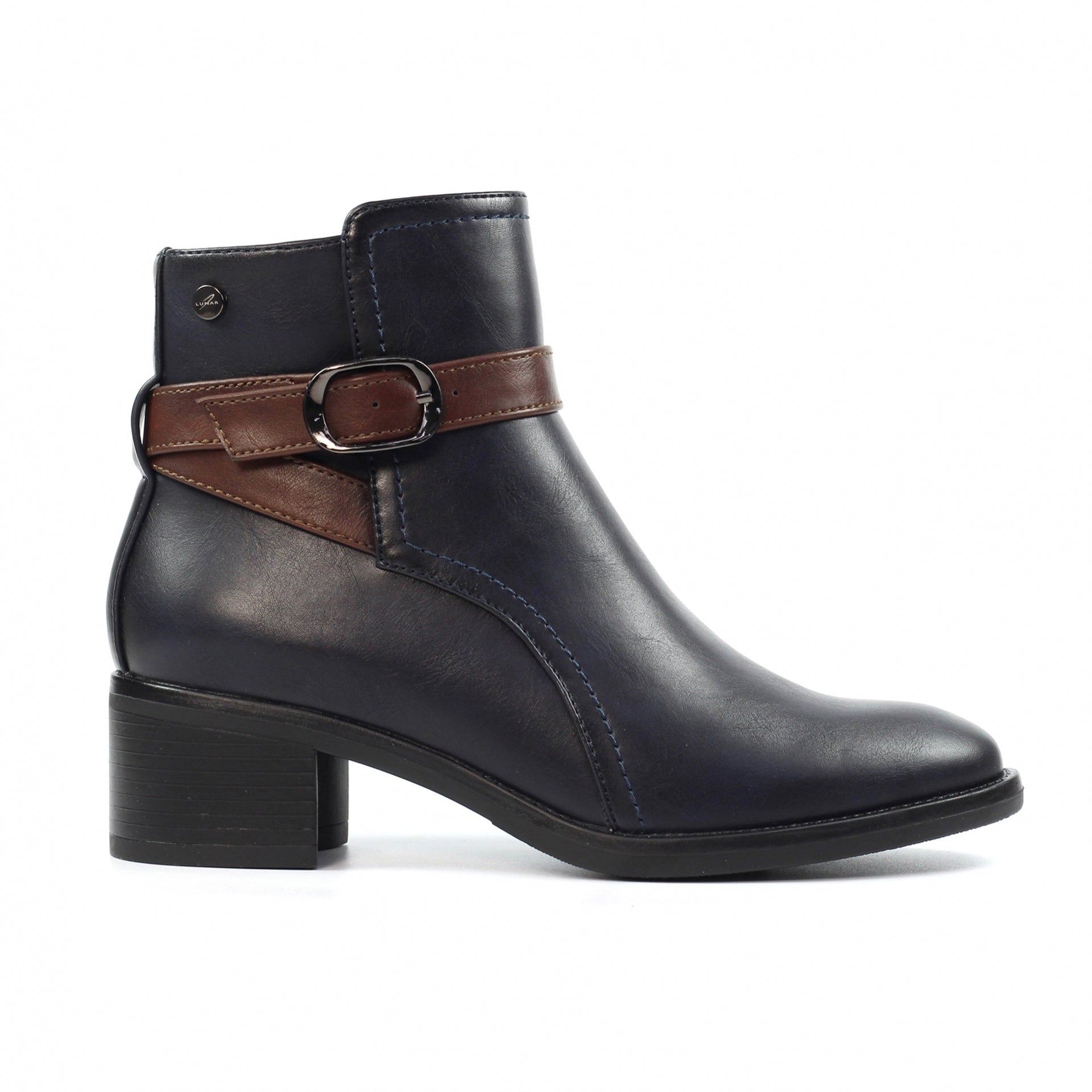 Cassie Navy Ankle Boot