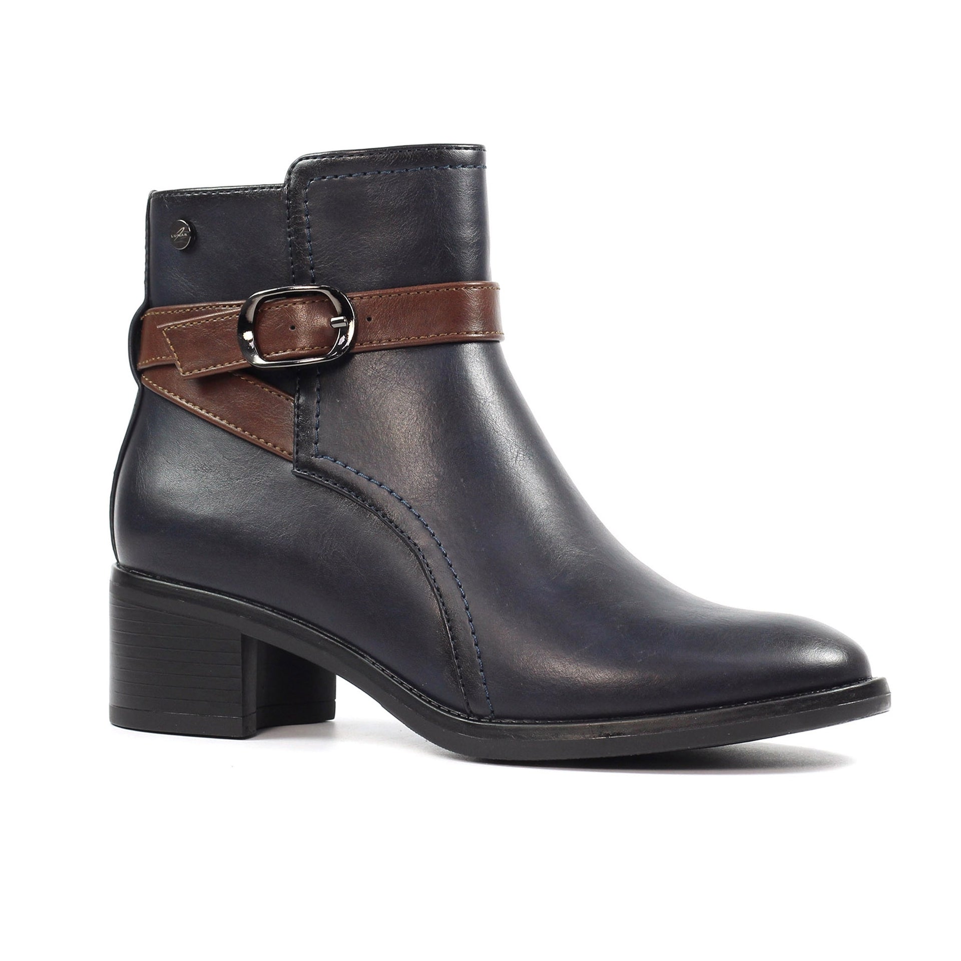 Cassie Navy Ankle Boot