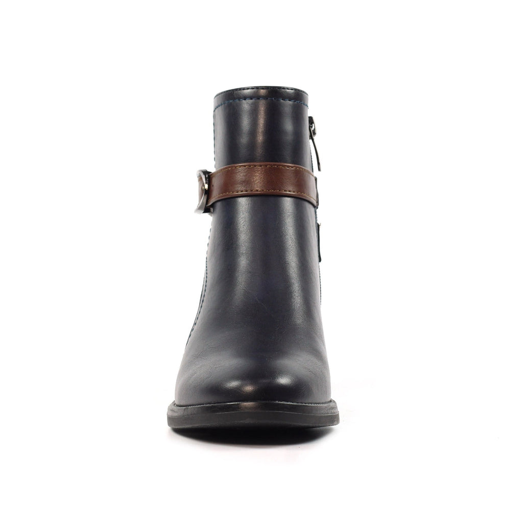 Cassie Navy Ankle Boot