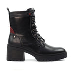 Cotton Black Ankle Boot