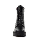 Cotton Black Ankle Boot