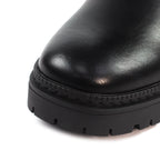 Cotton Black Ankle Boot