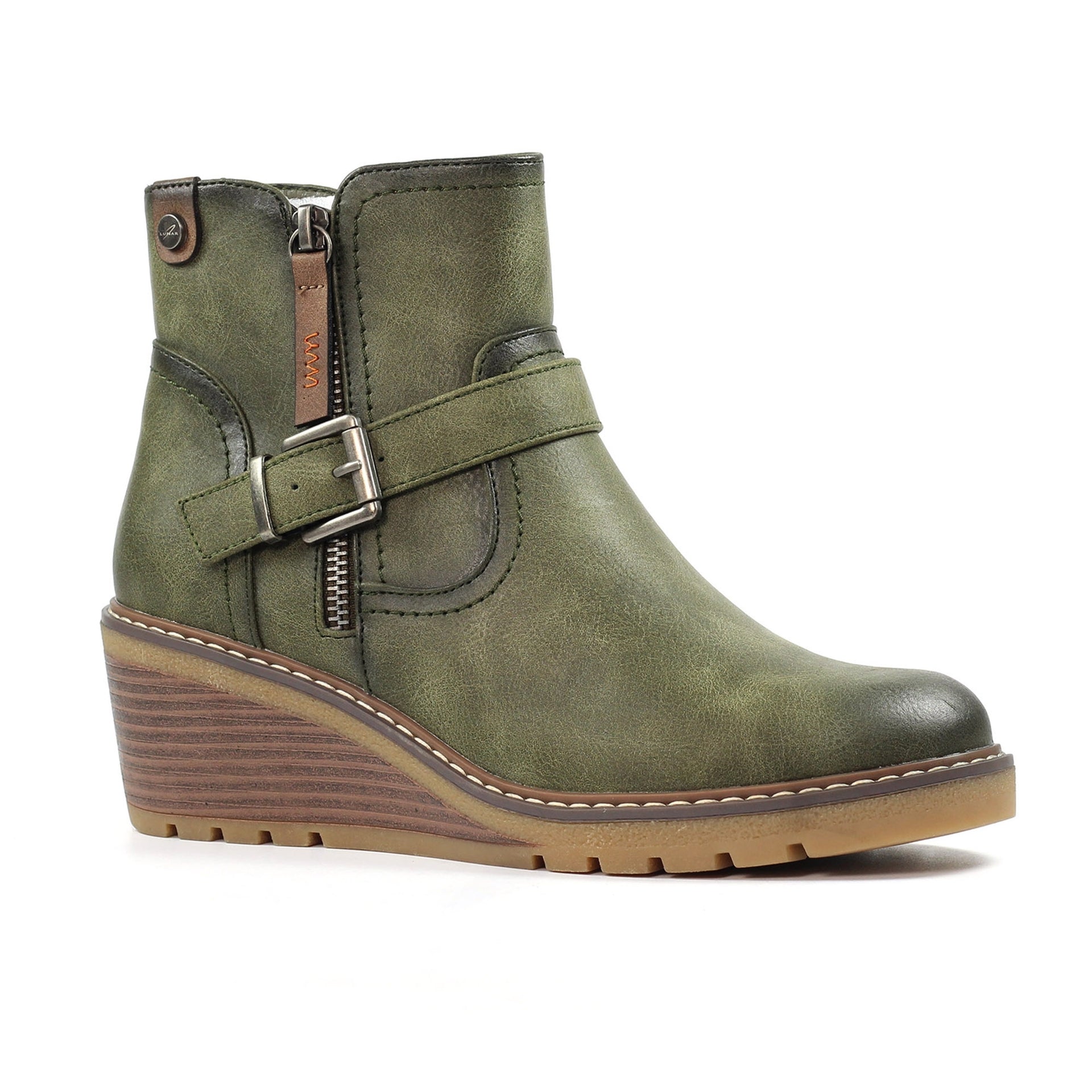Cruz Green Ankle Boot