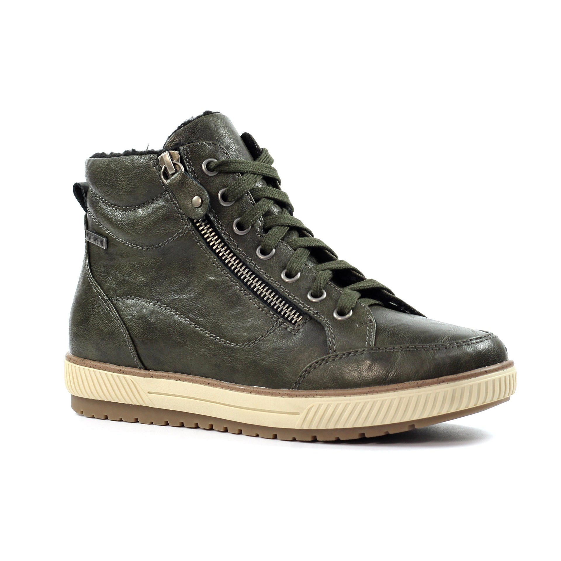 Tammy Olive Waterproof  Ankle Boot
