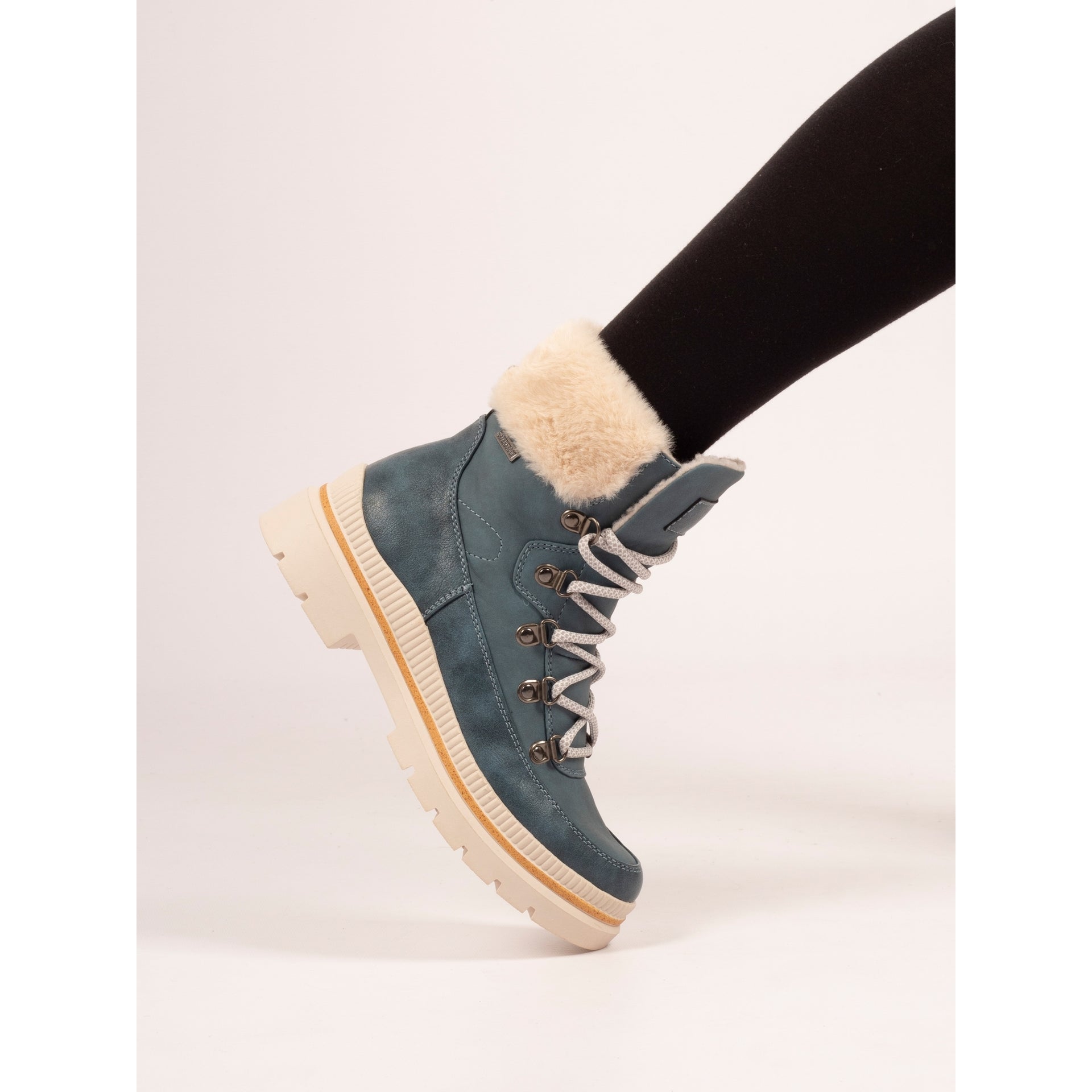 Evelyn Mid Blue Waterproof  Boot