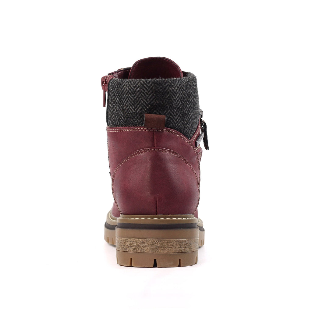 Caramel Burgundy Waterproof  Boot