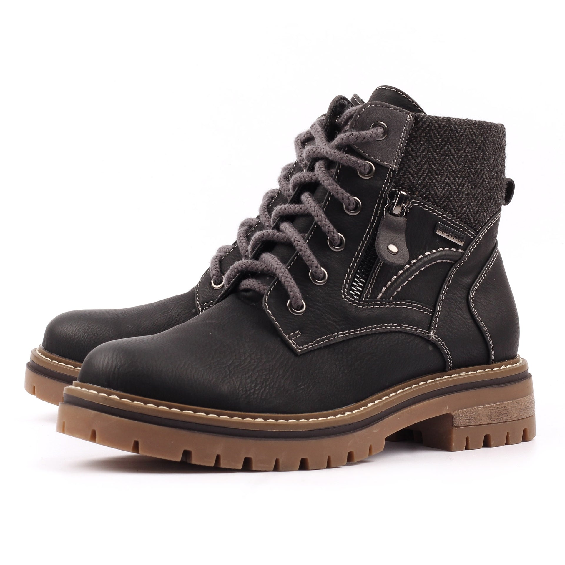 Caramel Black Waterproof  Boot