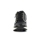 Juno Black Wedge Trainer