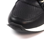 Juno Black Wedge Trainer