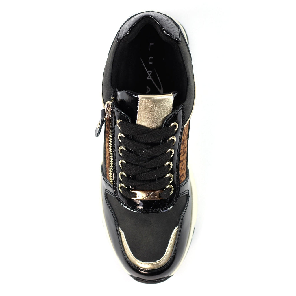 Kennedy Black Wedge Trainer