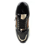 Kennedy Black Wedge Trainer