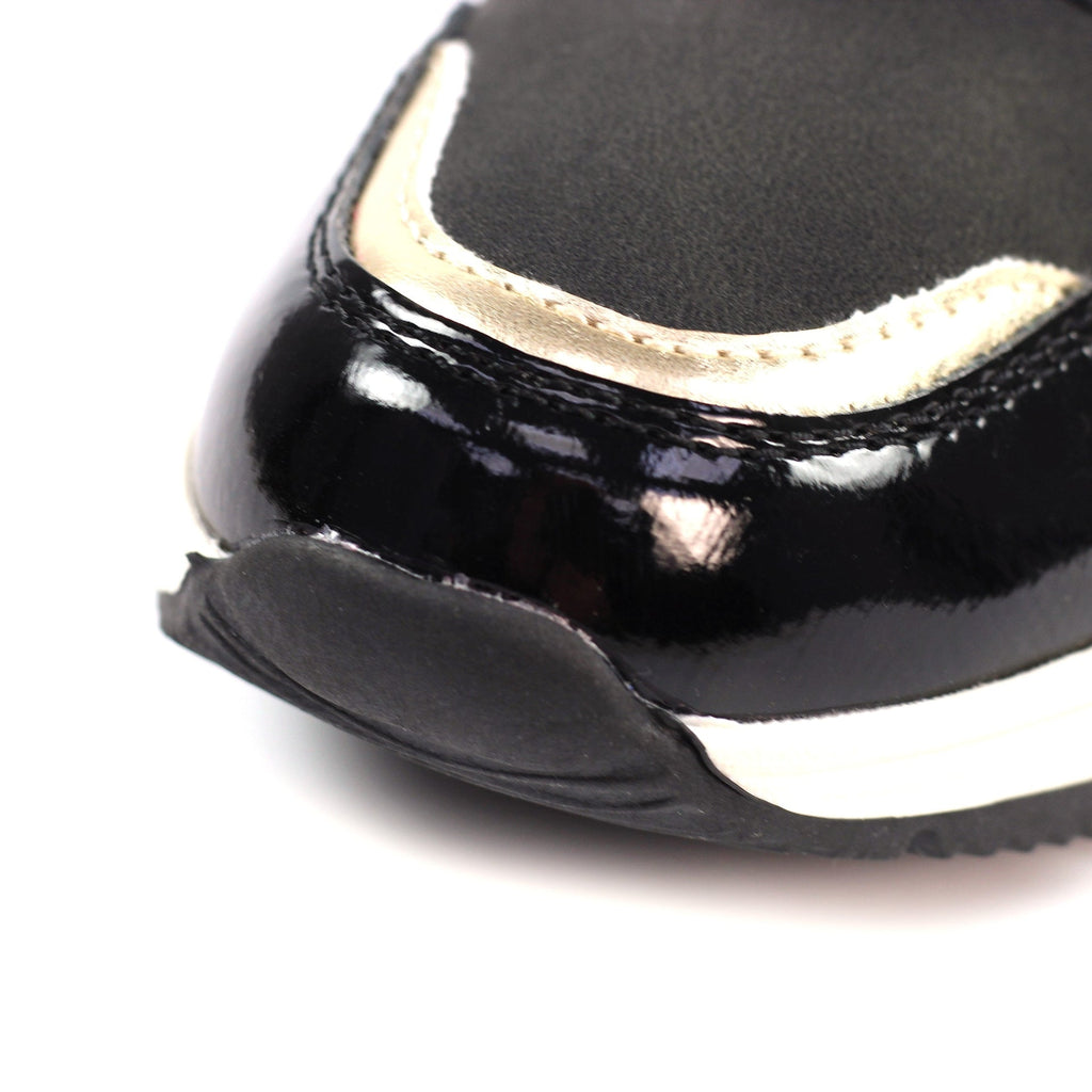 Kennedy Black Wedge Trainer