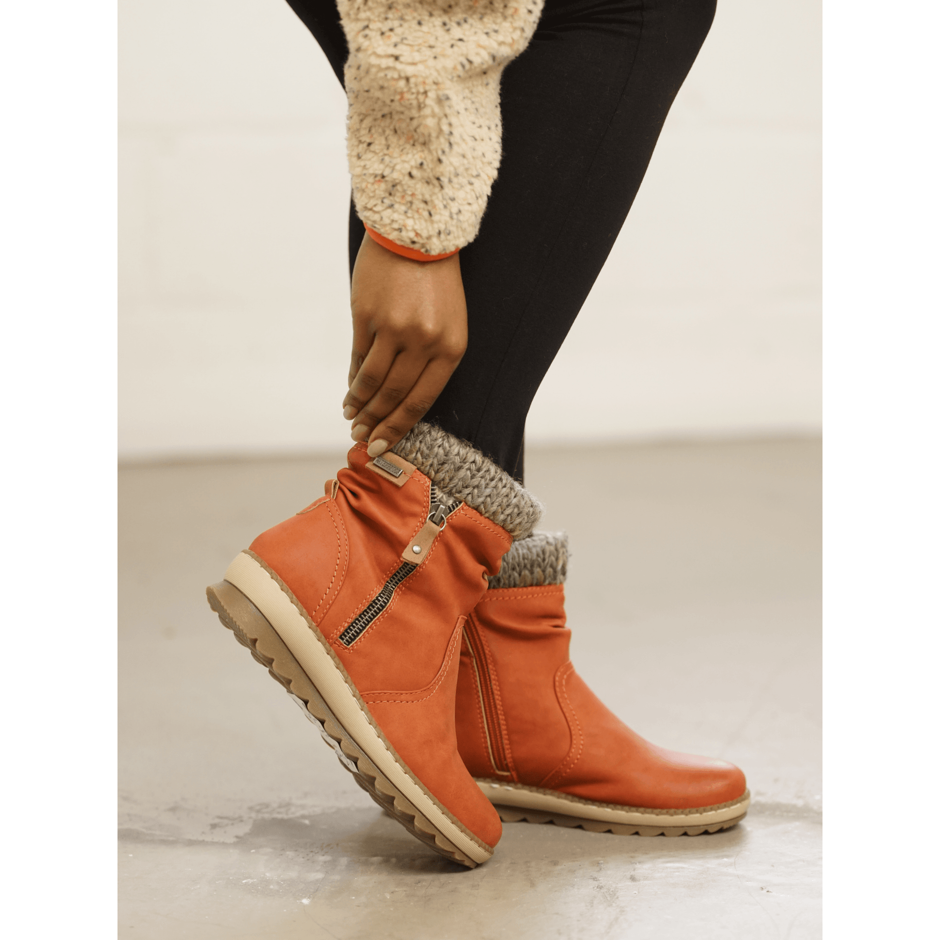 Deborah Orange Waterproof Boot