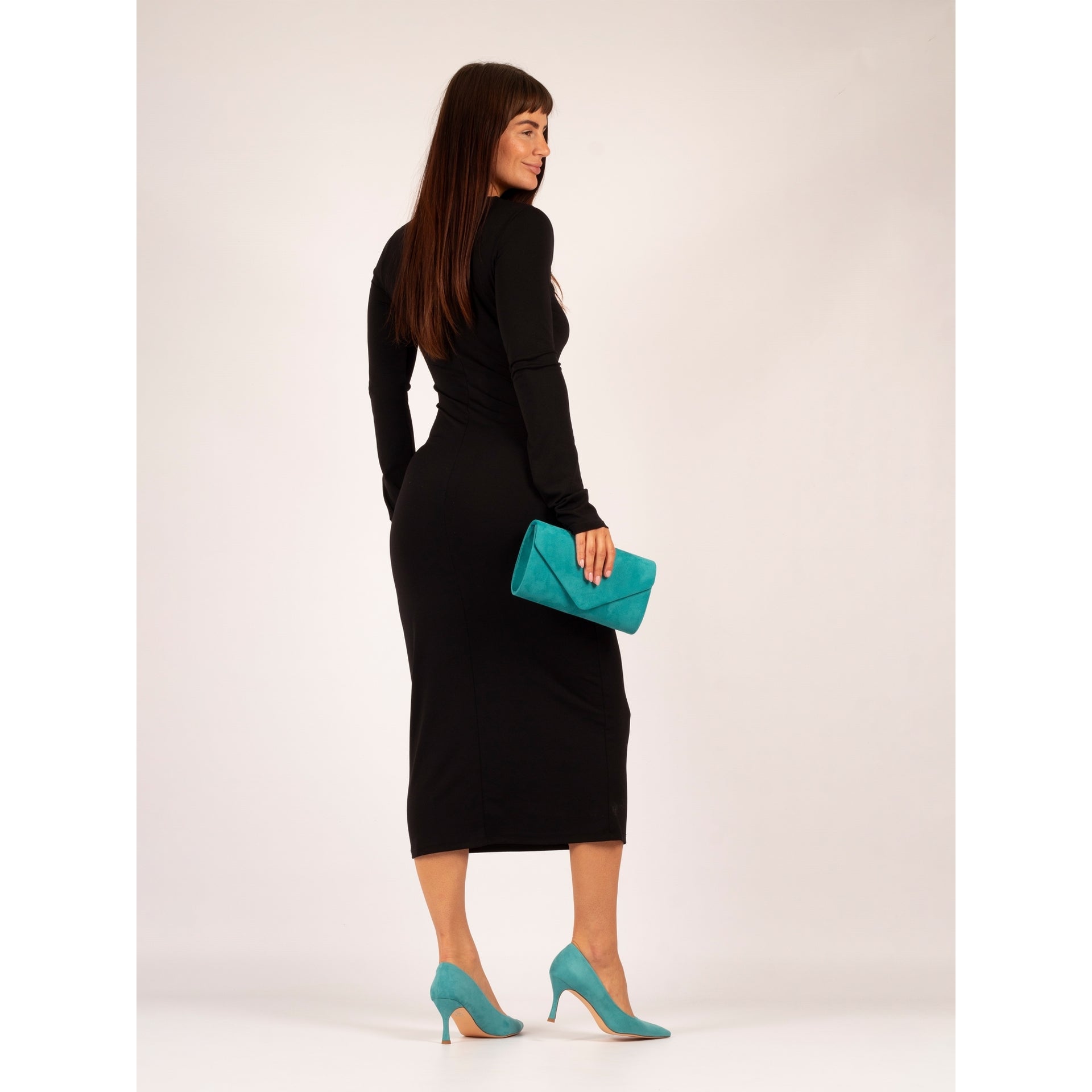 Abby / Amy Green Clutch Bag