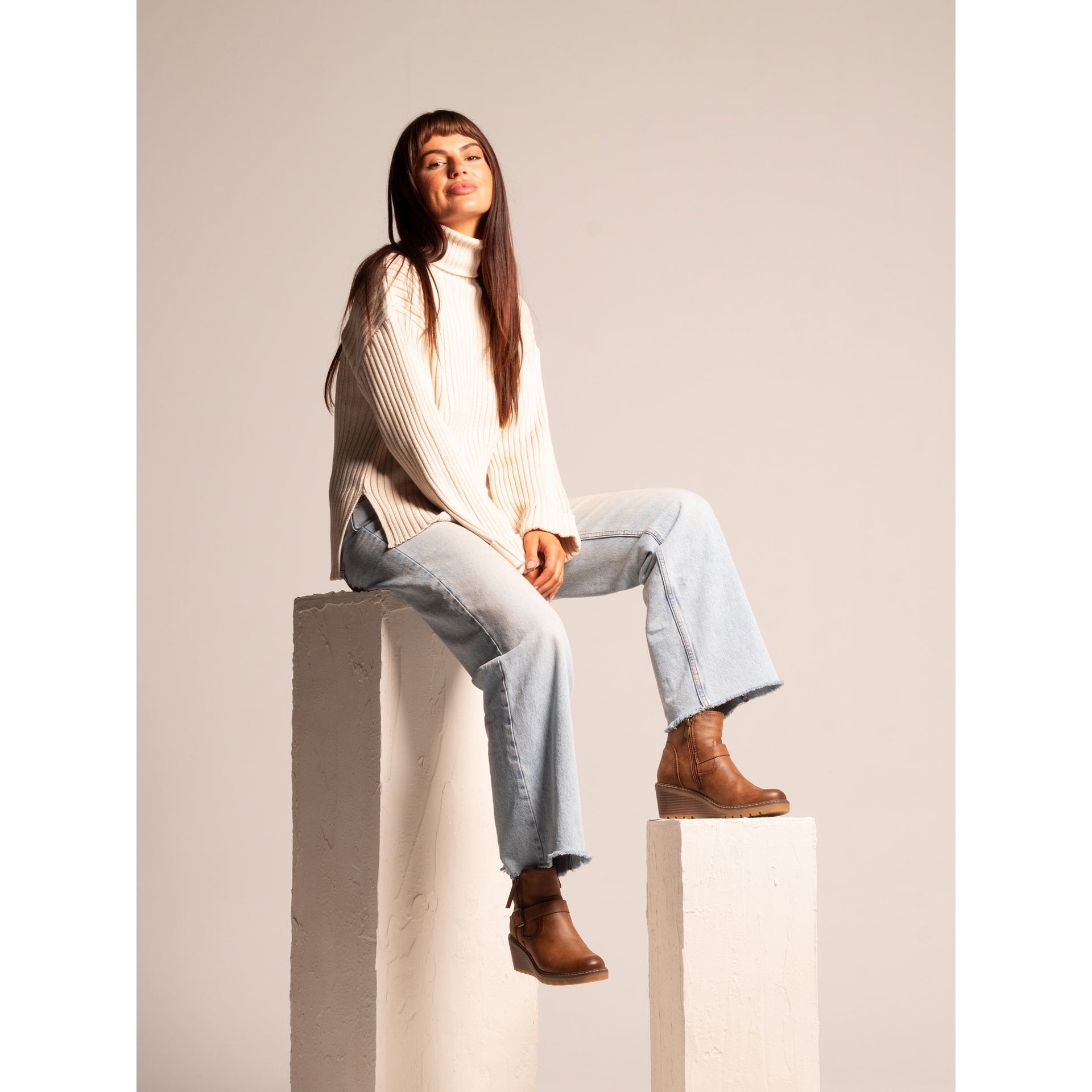 Cruz Tan Ankle Boot