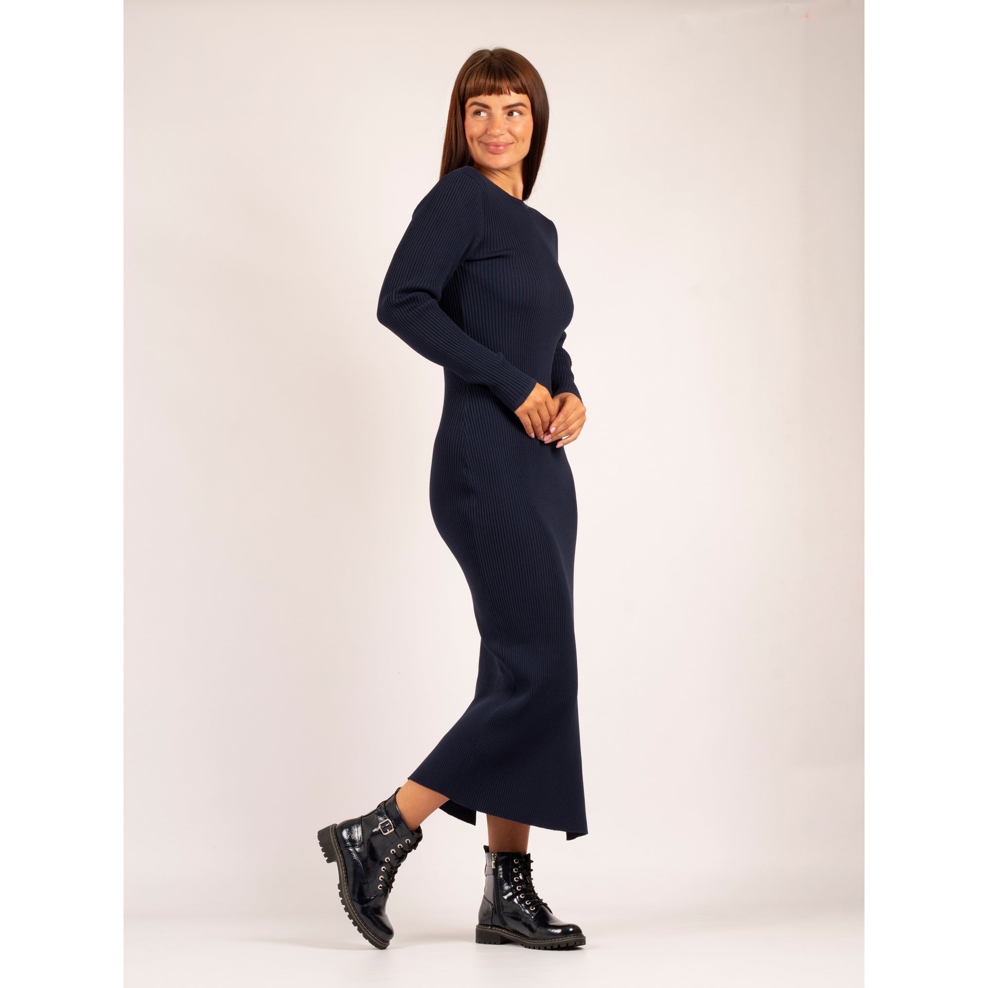 Parlour Navy Patent Ankle Boot