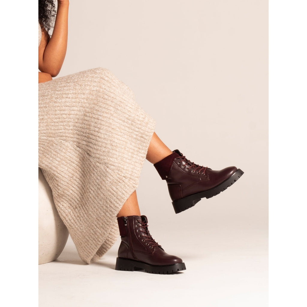 Dante Burgundy Ankle Boot