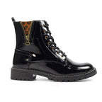 Nevada Black Patent Ankle Boot