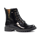 Nevada Black Patent Ankle Boot