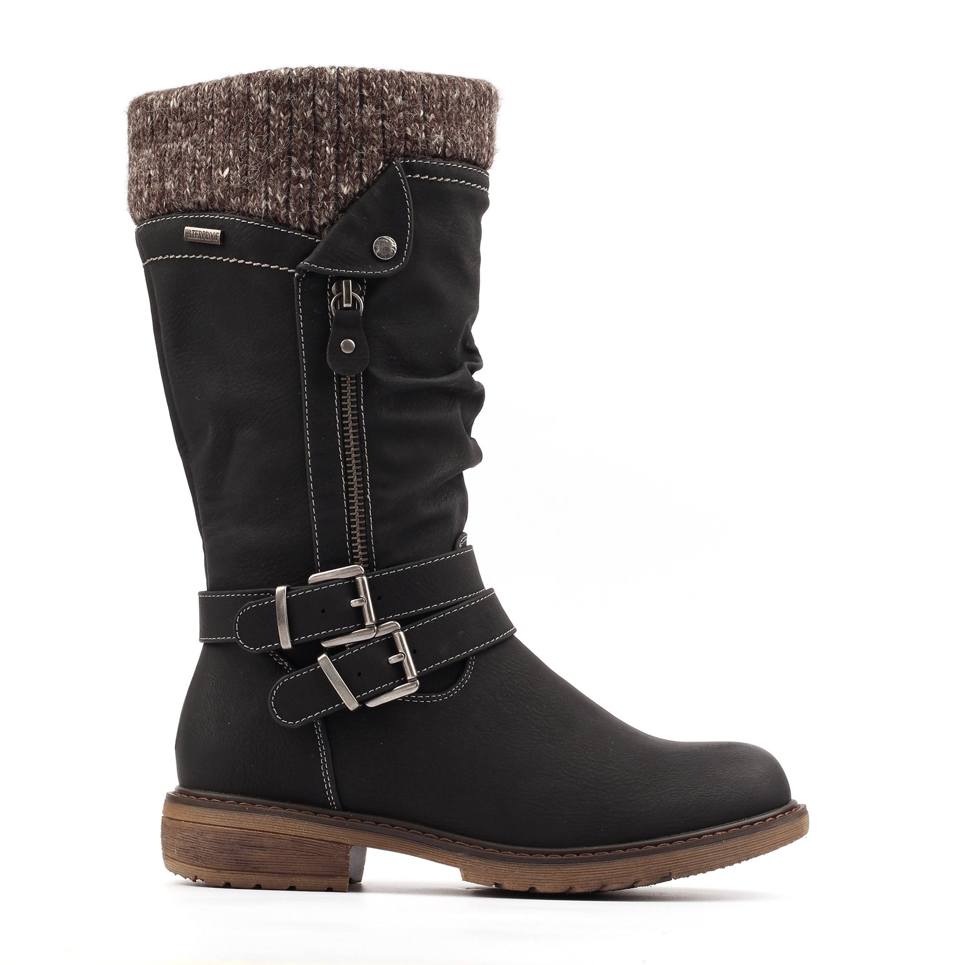 Peyton Black Waterproof Long Boot