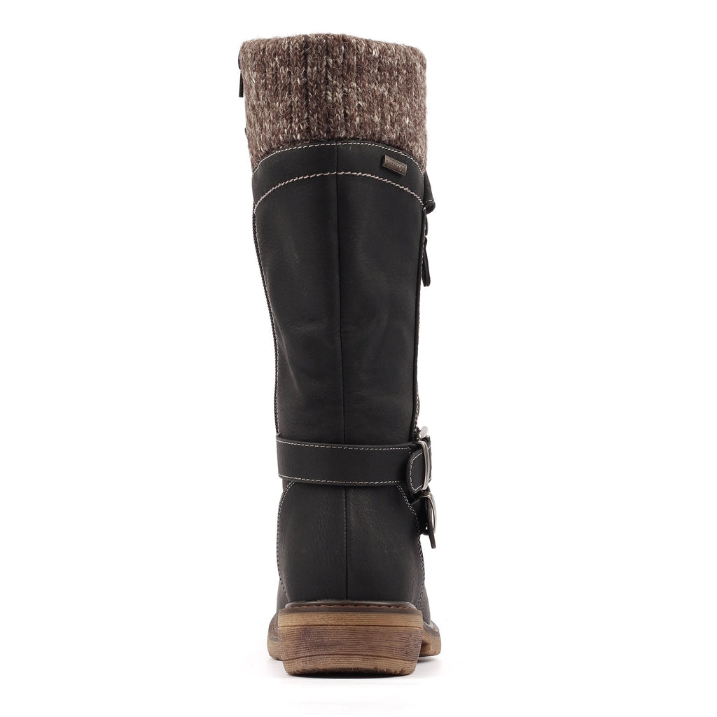 Peyton Black Waterproof Long Boot