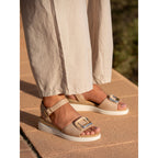 Jessika Nude Wedge Sandal