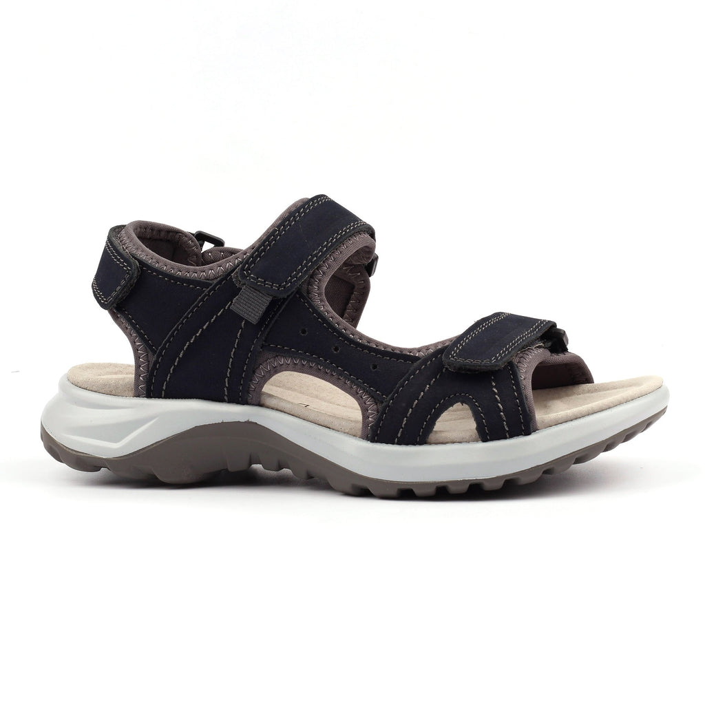 Lazy Dogz Riviera Navy Leather Sandal