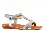 Carrie Silver Sandal