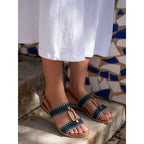 Jules Navy Sandal