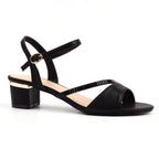 Jen Black Block Heel Sandal