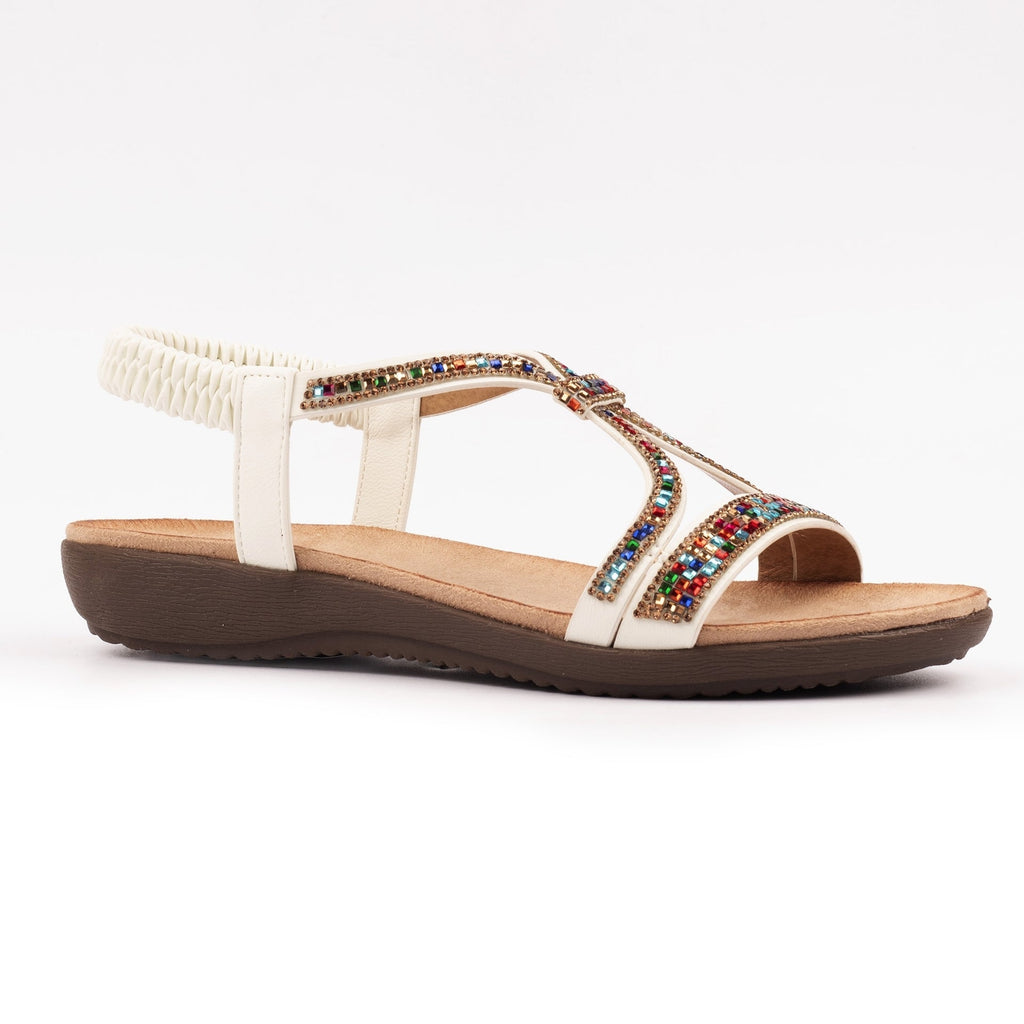 Novi White Sandal