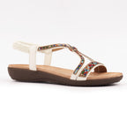 Novi White Sandal