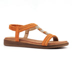 Portofino Orange Sandal