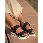 Elise Navy Sandal