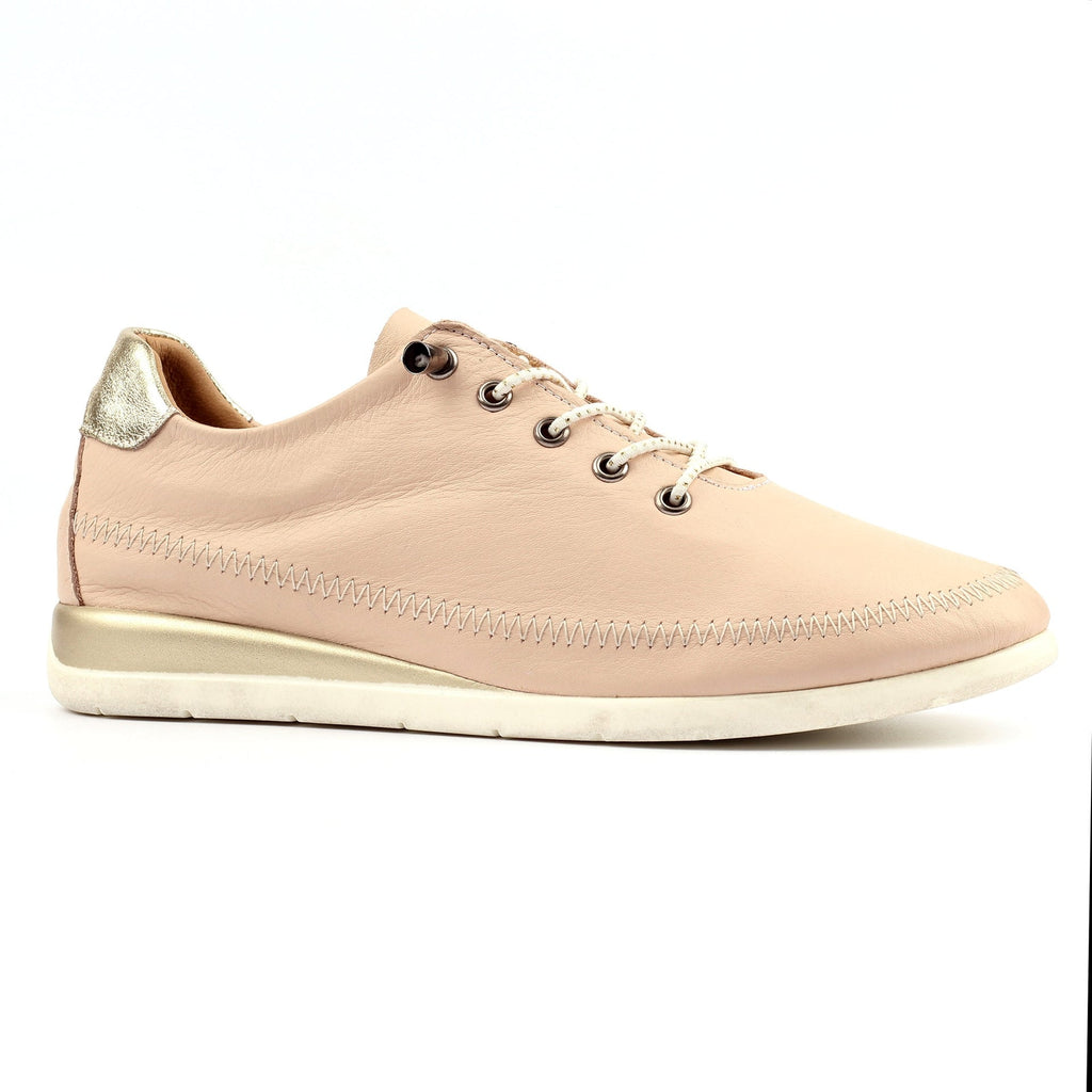 Penelopy Beige Leather Trainer