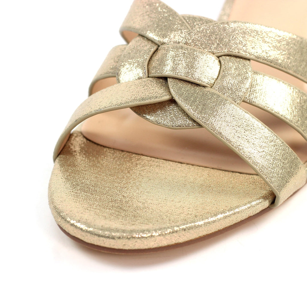 Utah Gold Block Heel Sandal