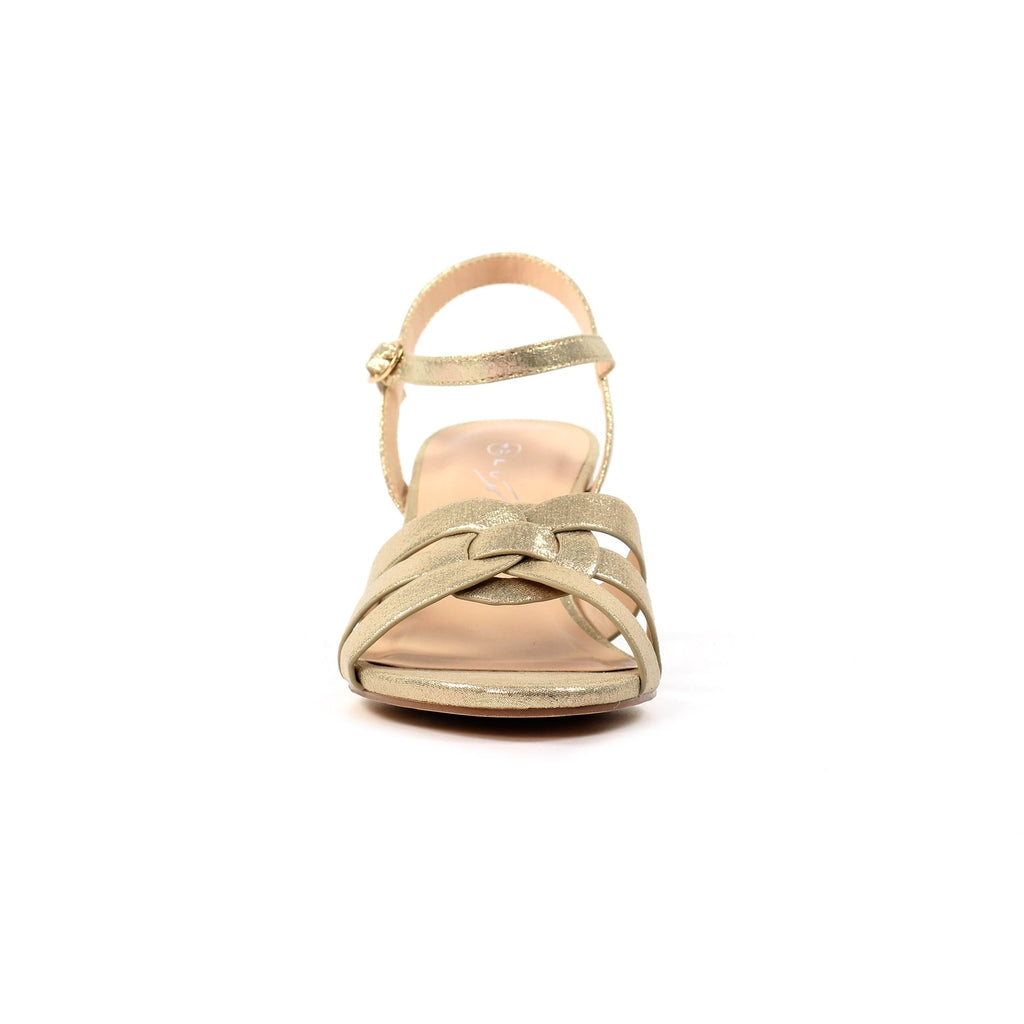 Utah Gold Block Heel Sandal