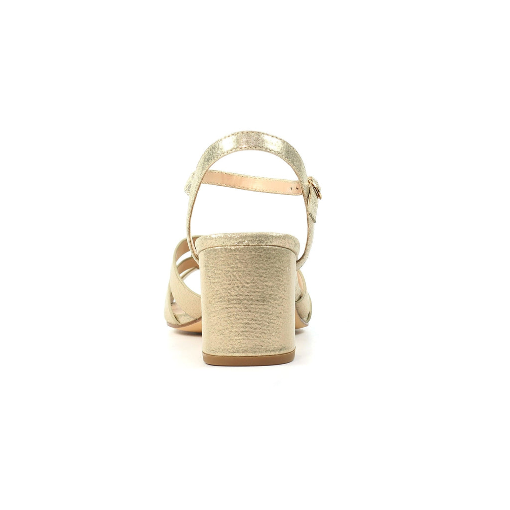 Utah Gold Block Heel Sandal