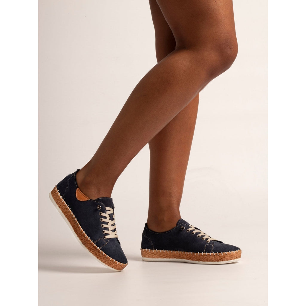 Maddison II Navy Suede Plimsoll