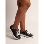 Faith Navy Leather Shoe