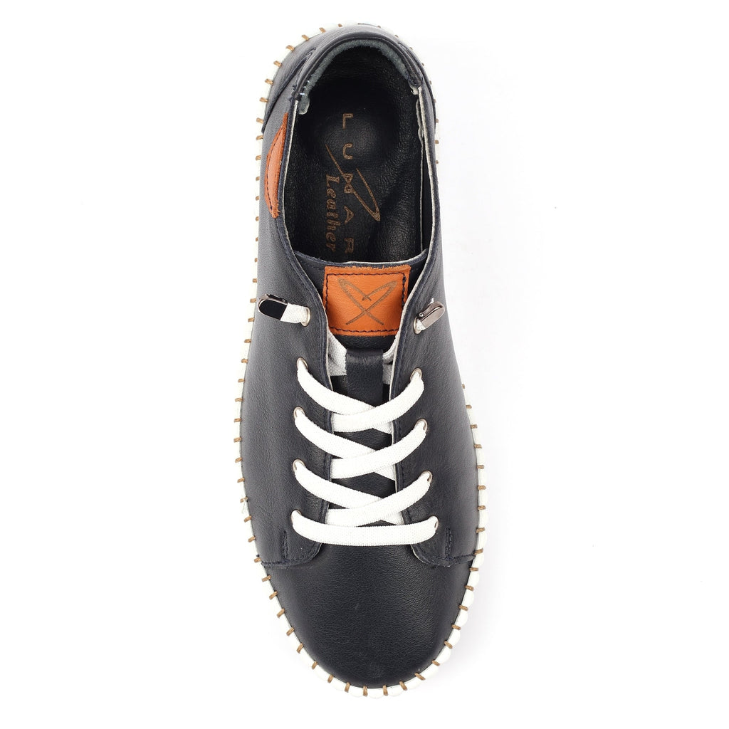 Faith Navy Leather Shoe